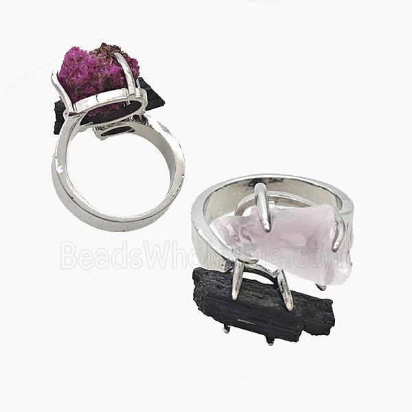 gemstone Ring, Platinum plated