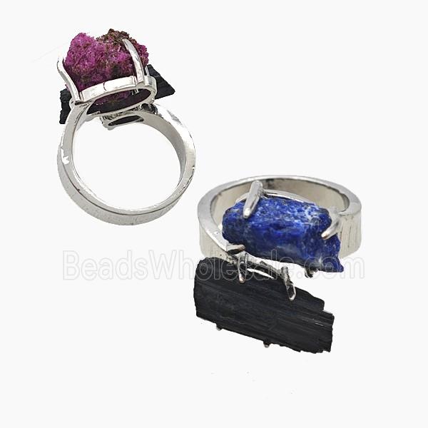 gemstone Ring, Platinum plated