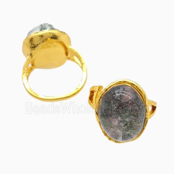 Lodalite Rings Copper Gold Plated