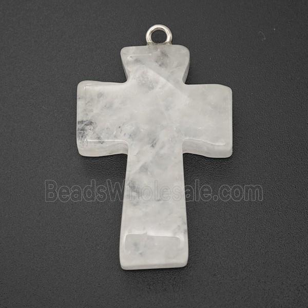 Clear Quartz Cross Pendant