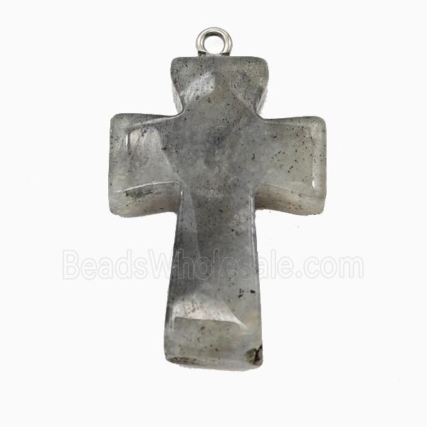 Labradorite Cross Pendant
