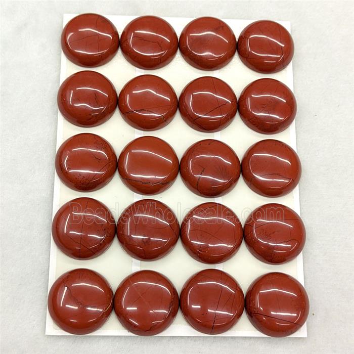 Natural Red Jasper Cabochon Circle