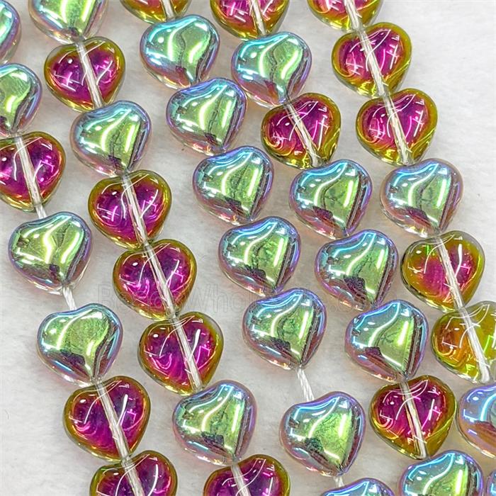 Glass bead, heart