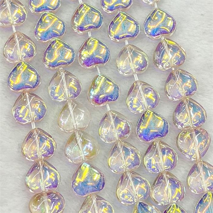 Glass bead, heart