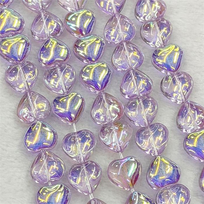 Glass bead, heart