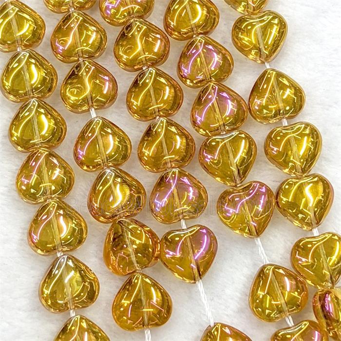 Glass bead, heart