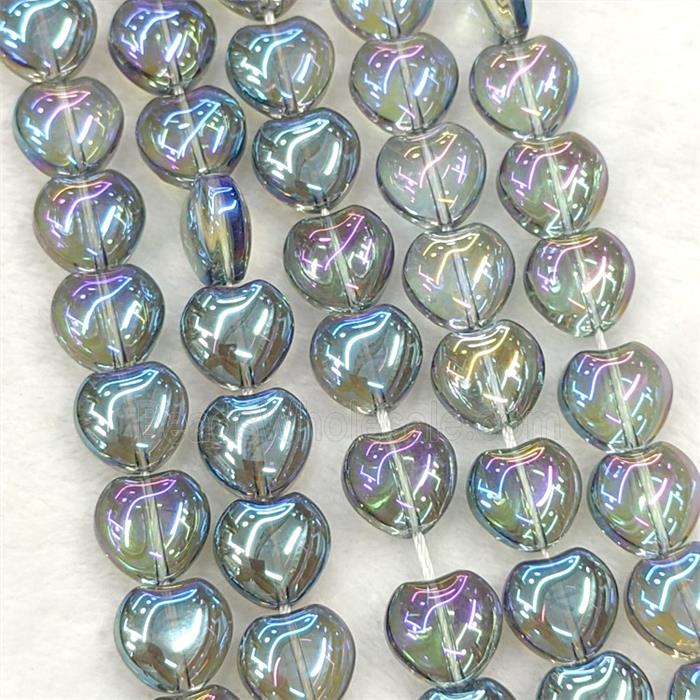 Glass bead, heart
