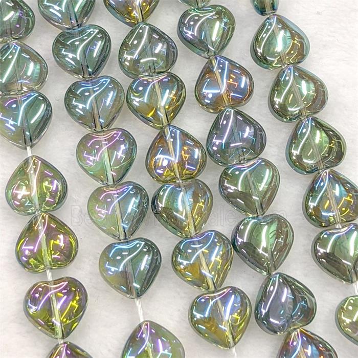Glass bead, heart