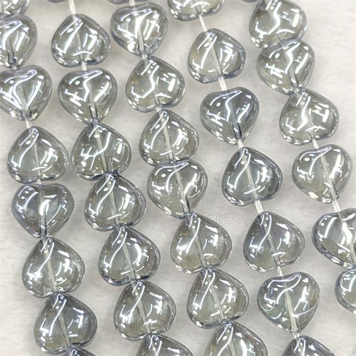 Glass bead, heart