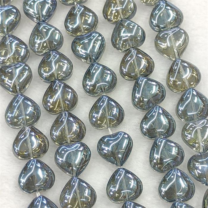 Glass bead, heart