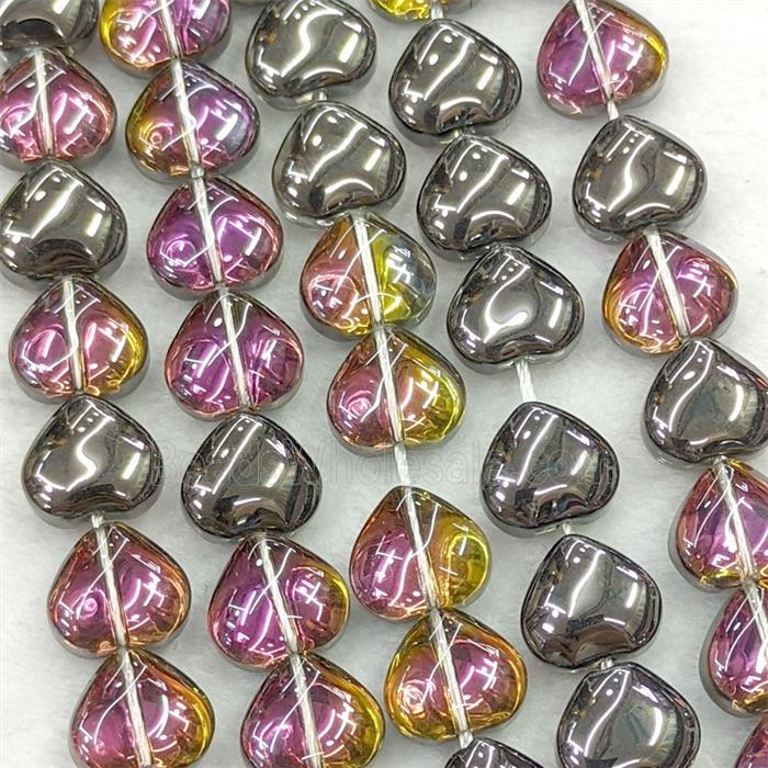 Glass bead, heart