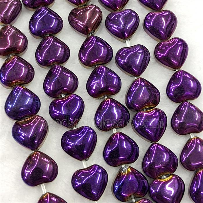 Glass bead, heart