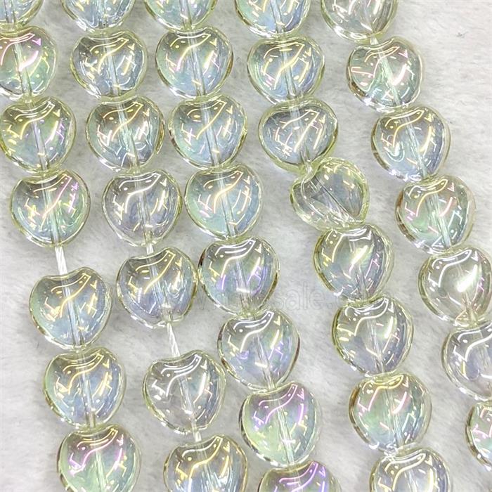 Glass bead, heart