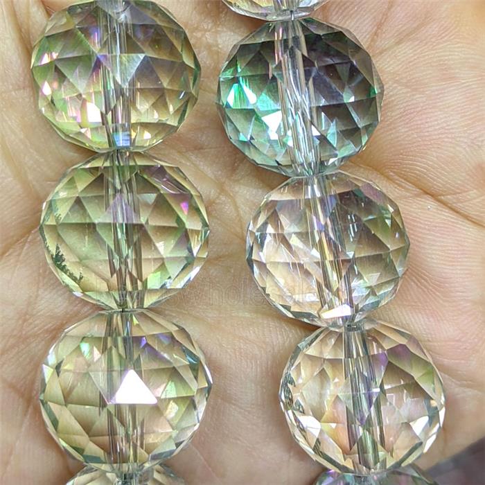Crystal Glass Beads Faceted Round