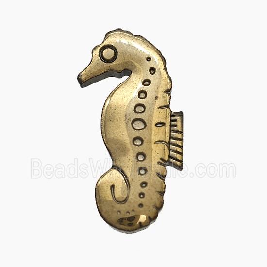 Hematite Seahorse Decoration No-Hole