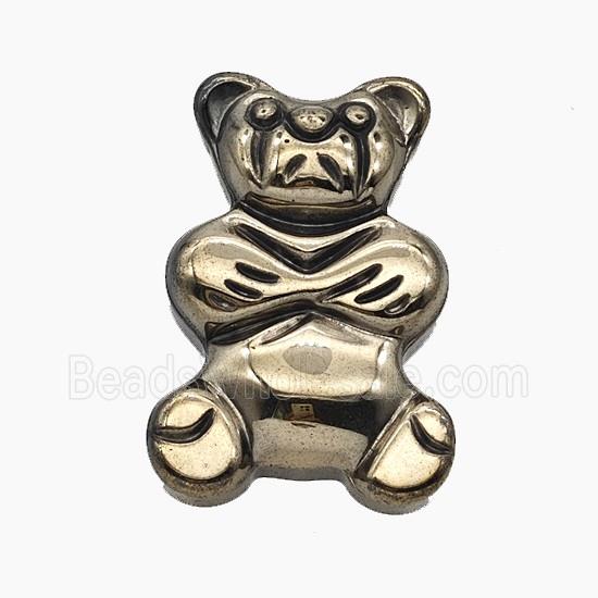 Hematite Dog Decoration No-Hole