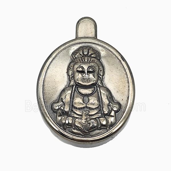 Hematite Buddha Decoration No-Hole