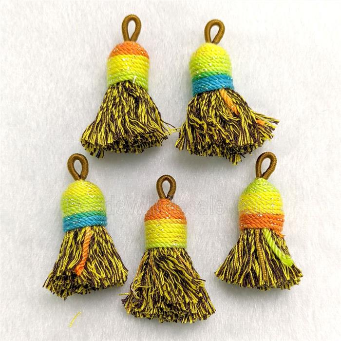 Cotton Cord Tassel Pendant Multicolor