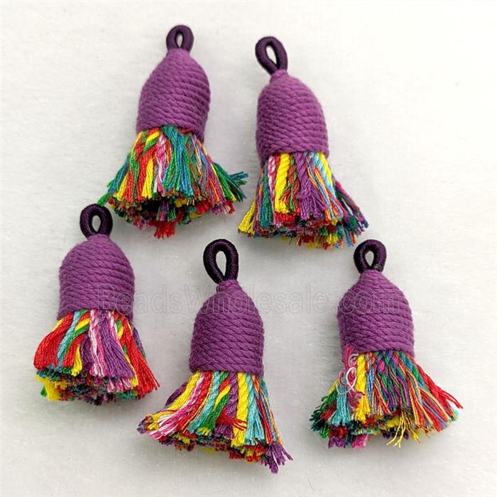 Cotton Cord Tassel Pendant Multicolor