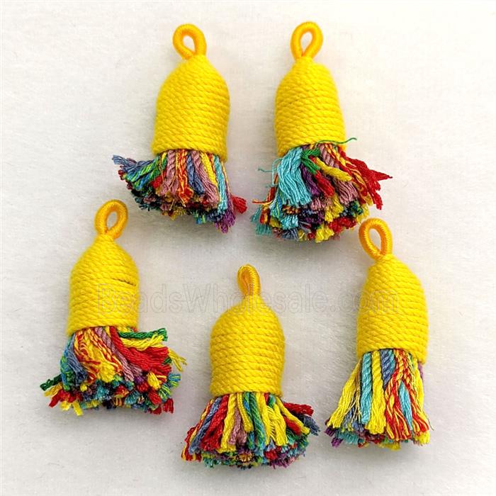 Cotton Cord Tassel Pendant Multicolor