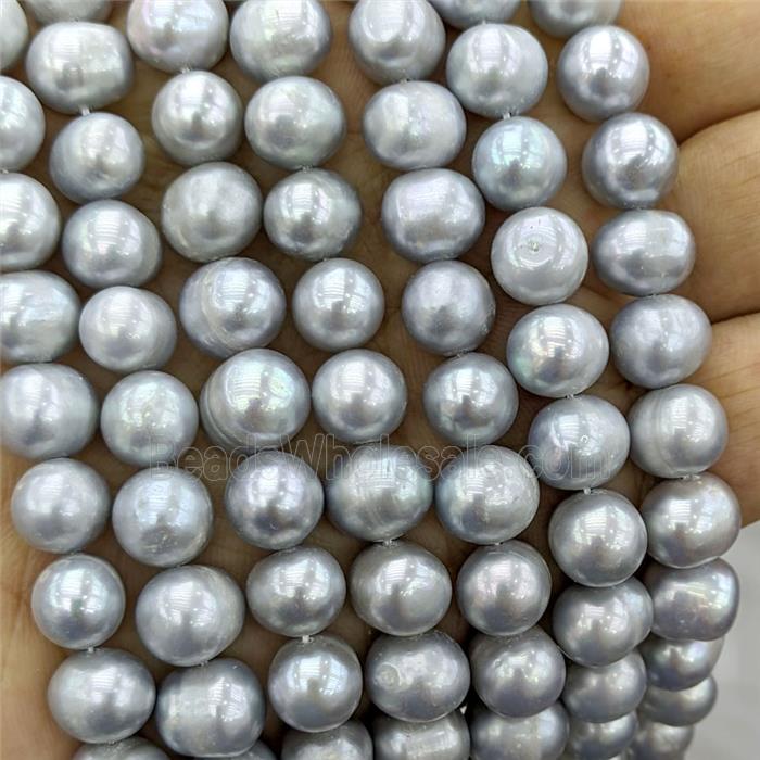 Natural Grey Freshwater Pearl Potato Beads