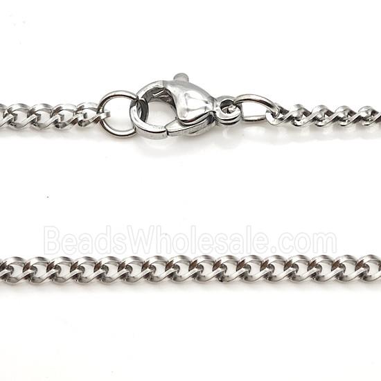Raw Stainless Steel Necklace Chain