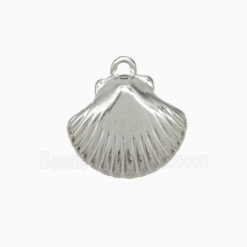 Stainless Steel Pendant, Platinum plated