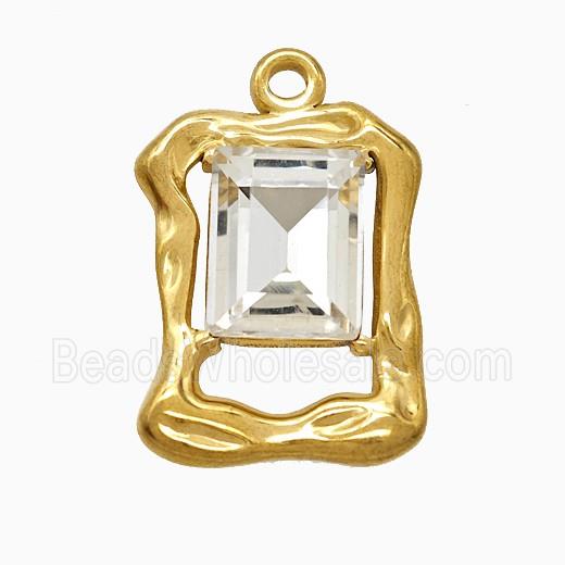 Stainless Steel Pendant, Platinum plated