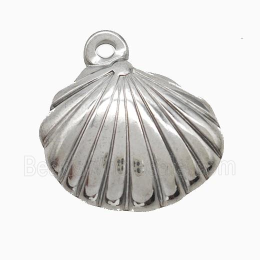 Stainless Steel Pendant, Platinum plated