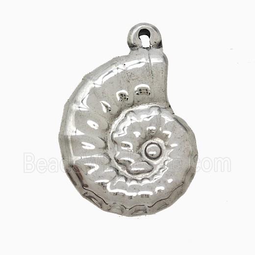 Stainless Steel Pendant, Platinum plated
