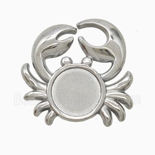 Stainless Steel Pendant, Platinum plated
