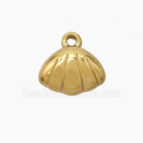 Stainless Steel Pendant, Gold plated