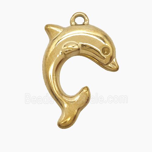 Stainless Steel Pendant, Gold plated