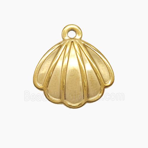 Stainless Steel Pendant, Gold plated