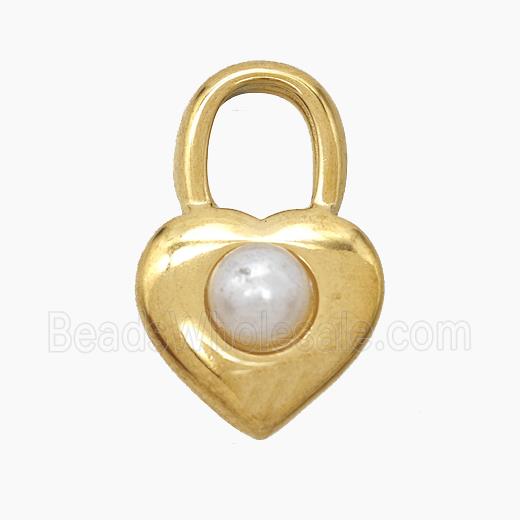 Stainless Steel Pendant, Gold plated