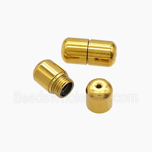 Stainless Steel Cord End Screw Gold plated