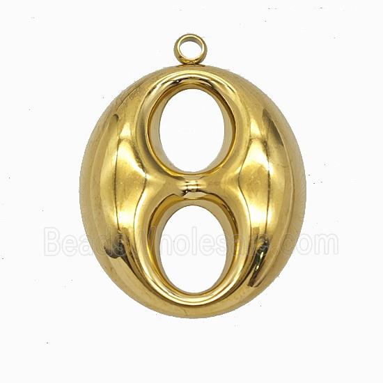 Soda Pop Pull-tab Charms Stainless Steel Pendant Gold Plated
