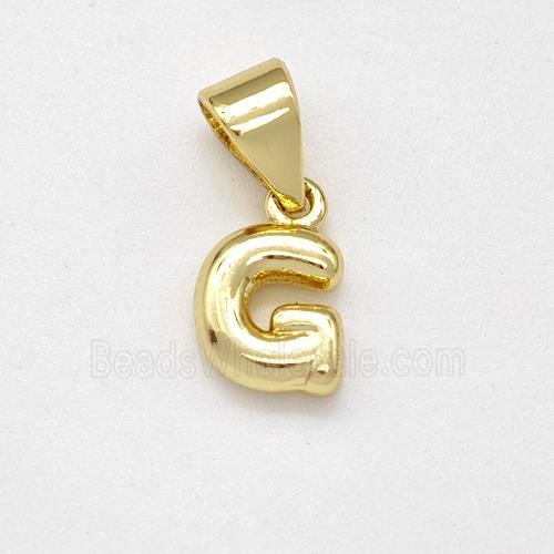 Stainless Steel Letter-G Pendant Gold Plated