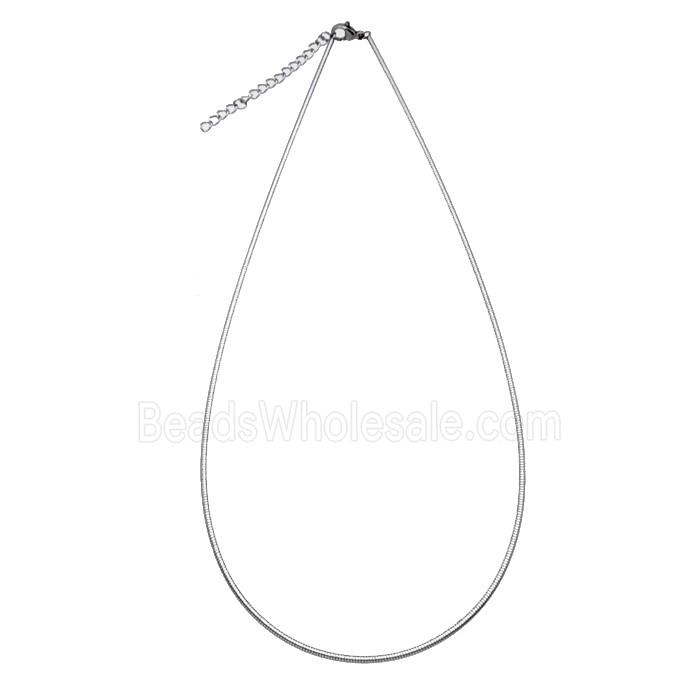 Raw Stainless Steel Nacklace Chain