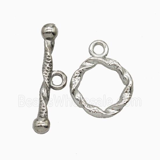 Raw Stainless Steel Toggle Clasp