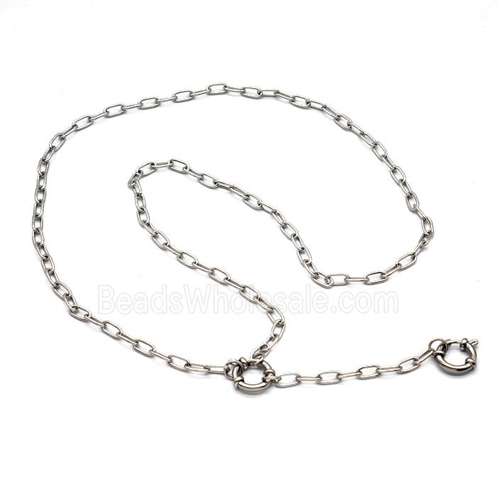 Raw Stainless Steel Necklace Chain