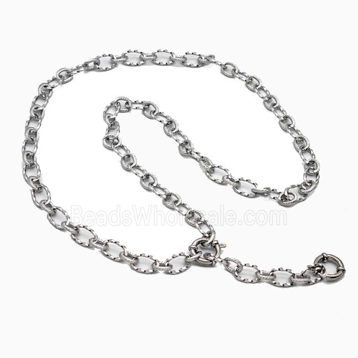 Raw Stainless Steel Necklace Chain
