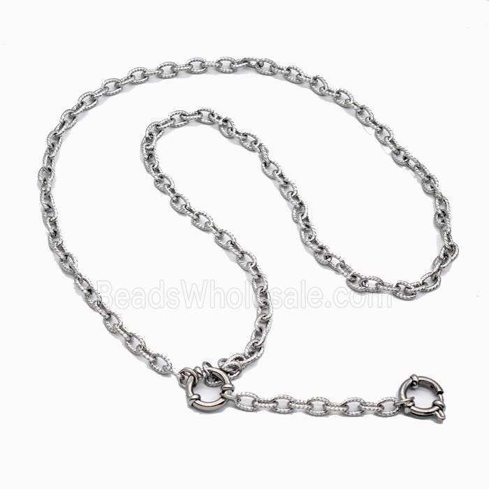 Raw Stainless Steel Necklace Chain