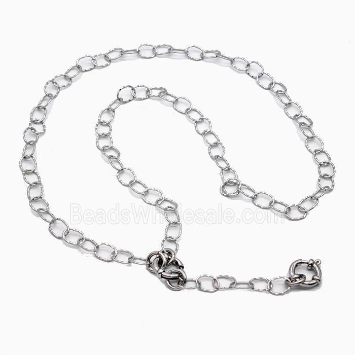 Raw Stainless Steel Necklace Chain