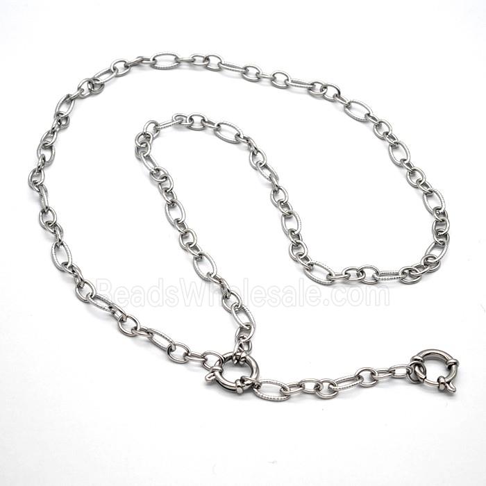 Raw Stainless Steel Necklace Chain