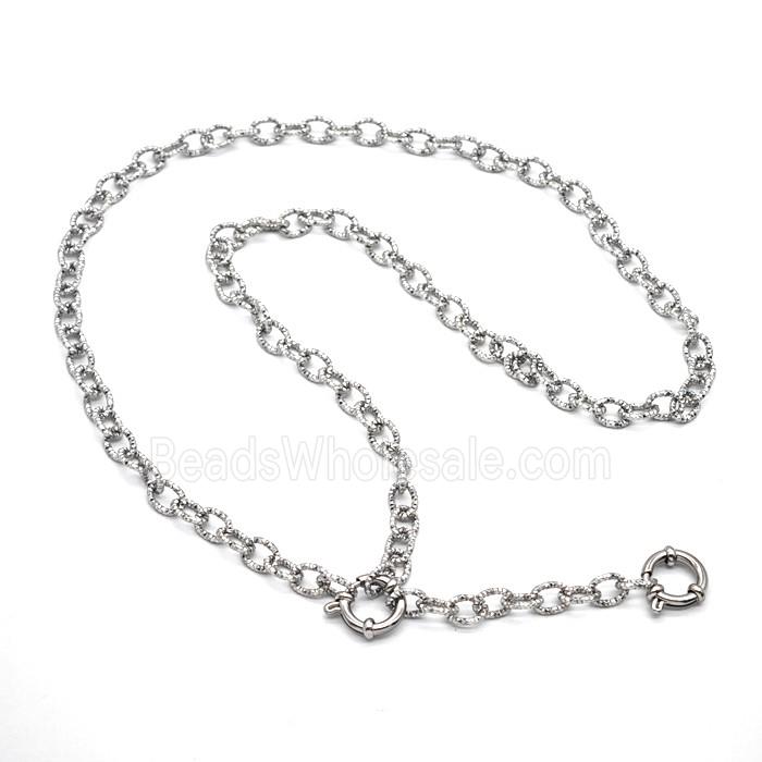 Raw Stainless Steel Necklace Chain