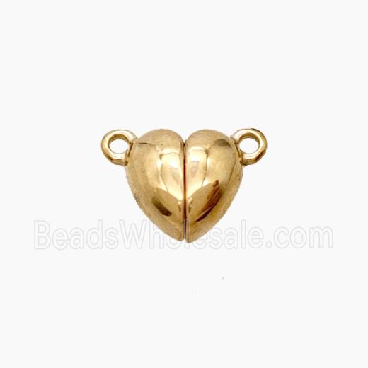 Stainless Steel Heart Magnetic Clasp Rose Gold