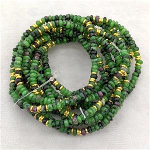 Natural Green Zoisite Bracelets Stretchy Rondelle, approx 4mm [BR11229]
