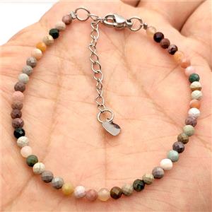 Natural Chinese Alashan Agate Bracelet With Copper Clasp Alxa, approx 3.5mm, 17-22cm length [BR11267]