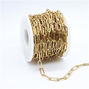 Copper Chain, Gold Plated, approx 4-12mm [CH11039]